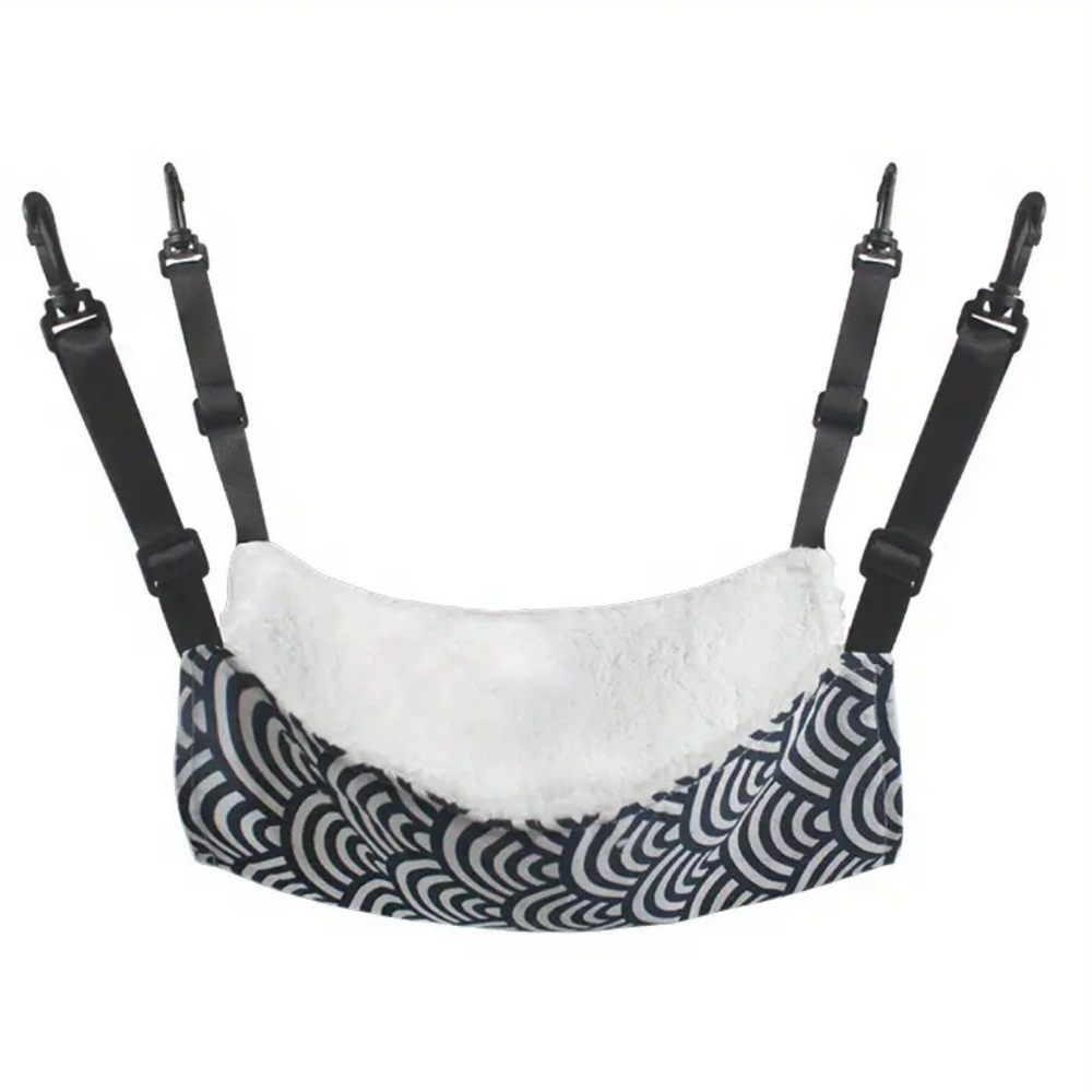 Adjustable Polyester Pet Hammock with Soft Fleece Lining with Durable Straps